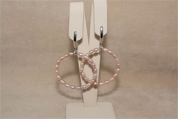 Серьги из натурального барочного жемчуга 1932