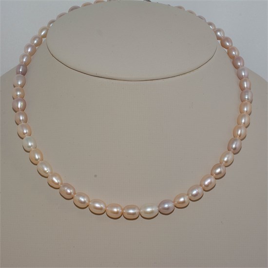 Чокер из жемчуга "рис" 9х7 мм 2016