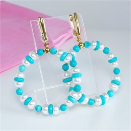 Серьги из жемчуга и бирюзы 1943