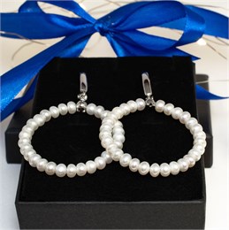 Серьги из жемчуга "кукуруза" 08002-022