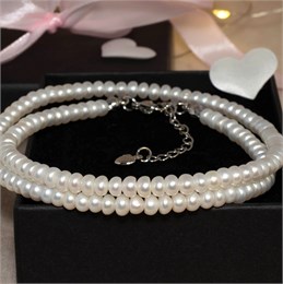 Колье - чокер из натурального барочного жемчуга 