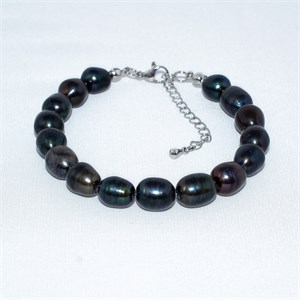 Браслет из черного жемчуга 