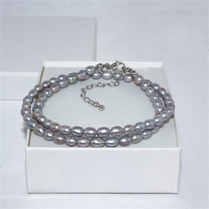Чокер из серого жемчуга 
