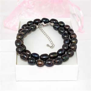 Чокер из черного жемчуга 