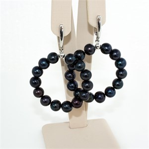 Серьги из черного жемчуга 2035