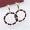 Серьги из граната 0800350-505
