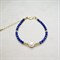 Браслет из лазурита с жемчугом 03004-001