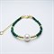 Браслет из малахита с жемчугом 03008-001
